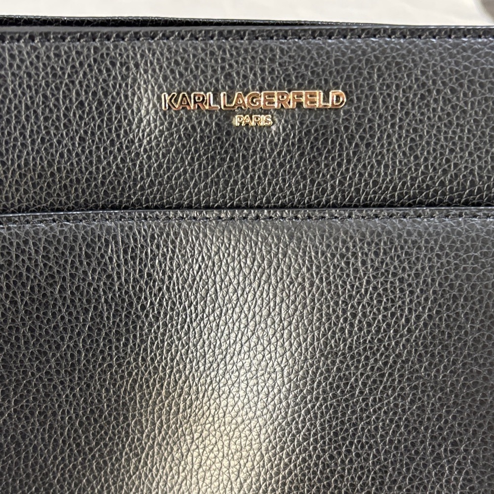 Karl Lagerfeld Sleek Black Tote Bag - Picture 7 of 8